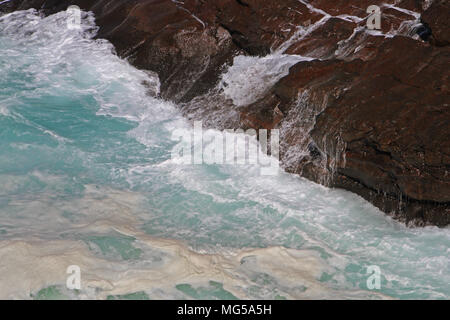 Oceano atlantico turbolenza, Terranova, Canada. Foto Stock