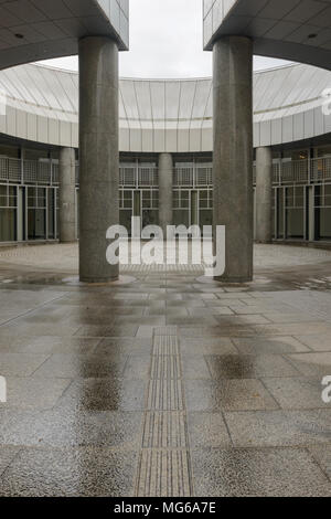 L'ingresso alla città di Hiroshima Museo di Arte Contemporanea, Giappone. Foto Stock