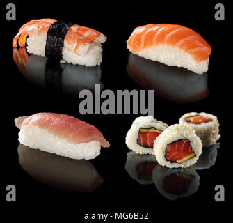 Sushi fresco rotoli. Foto Stock