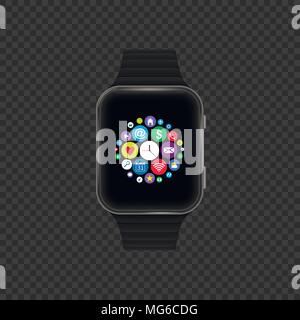 Il sensore smart watch Illustrazione Vettoriale