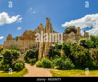 Les Orgues de Ille sur Tet, Languedoc Roussillon, Francia Foto Stock