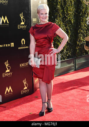 27 aprile 2018 - Pasadena, CA, Stati Uniti - 27 aprile 2018 - Pasadena, California - Vanessa Dionne. 45° Annual Daytime Creative Arts Emmys Awards tenutosi presso il Pasadena Civic Center. Credito fotografico: Birdie Thompson/AdMedia Foto Stock