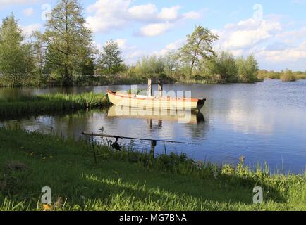 Bella carpa pesca spot al Tienhovense Plassen in Olanda Foto Stock