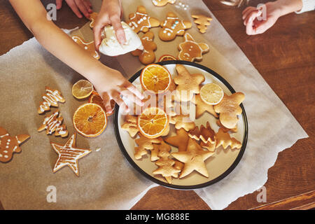 Natale MIELE Biscotti con arancia Foto Stock