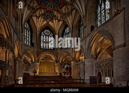 Tewkesbury Abbey Foto Stock