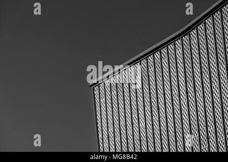 Parte del muro di Berlino la Philharmonic Hall Foto Stock