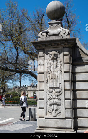 Ingegneri Gate nel Central Park di New York, Stati Uniti d'America Foto Stock