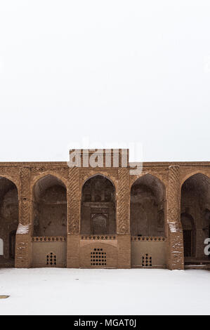 La Moschea Jameh di Nain, il grand, moschea congregazionale di Nain città di Isfahan provincia dell'Iran. Foto Stock