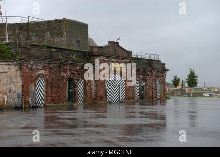 Posto di osservazione di una batteria di artiglieria. Fort "Granduca Konstantin'. Kronshtadt Foto Stock