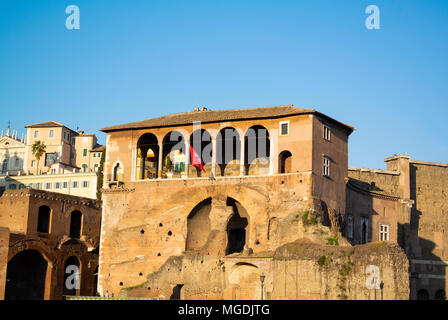 Casa dei Cavalieri di Rodi, casa dei Cavalieri di Rodi, la Loggia medievale, Roma, Italia Foto Stock