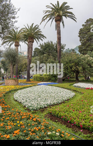 Genova, Italia. 26 aprile 2018 Fiori e piante ornamentali mostra chiamata Euroflora, nei parchi di Nervi di Genova. Credito: Fabio lotti/Alamy Live News Foto Stock
