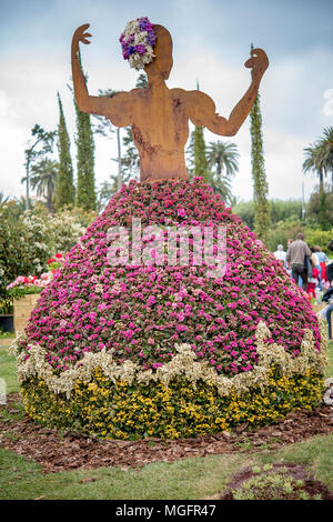 Genova, Italia. 26 aprile 2018 Fiori e piante ornamentali mostra chiamata Euroflora, nei parchi di Nervi di Genova. Credito: Fabio lotti/Alamy Live News Foto Stock