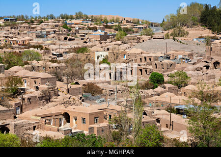 Adobe case nella città vecchia Rayen, Iran Foto Stock