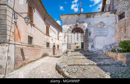 Fumone, comune in provincia di Frosinone nella regione Lazio. Italia Foto Stock