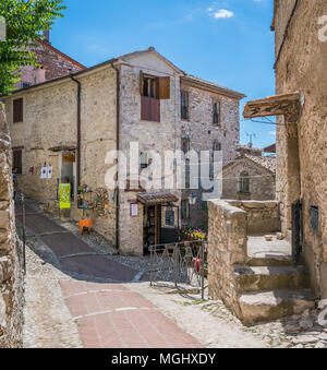 Fumone, comune in provincia di Frosinone nella regione Lazio. Italia Foto Stock