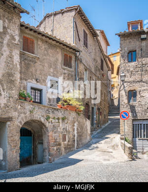 Vista panoramica di Ronciglione città vecchia, provincia di Viterbo, Lazio, Italia centrale. Foto Stock