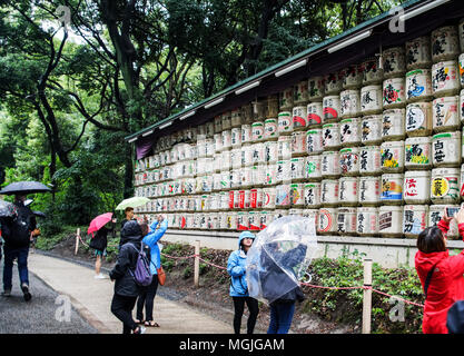 Il Tempio di Meiji, Tokyo, Giappone Foto Stock