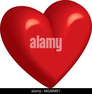 Cuore, amore, vettore illustrazione, giorno gli Emoji, motivo di san valentino Illustrazione Vettoriale