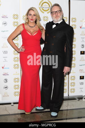 National Film Awards​ presso il Porchester Hall, London​ dotate: Nancy Sorrell, Vic Reeves dove: Londra, Regno Unito quando: 28 Mar 2018 Credit: WENN.com Foto Stock
