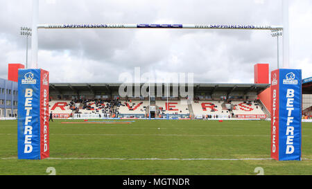 Hull, Regno Unito. Il 29 aprile 2018. Betfred Super League Rugby, Round 13,Hull KR v Leeds rinoceronti; Credito: News immagini /Alamy Live News Foto Stock