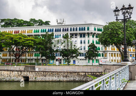 MICA edificio, ex Old Hill Street Stazione di polizia, Singapore Foto Stock