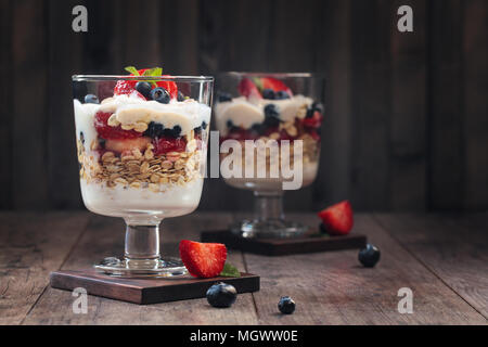 Sana parfait di yogurt. Foto Stock