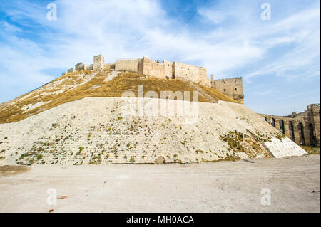 Cittadella sulla collina di Aleppo, Siria Foto Stock