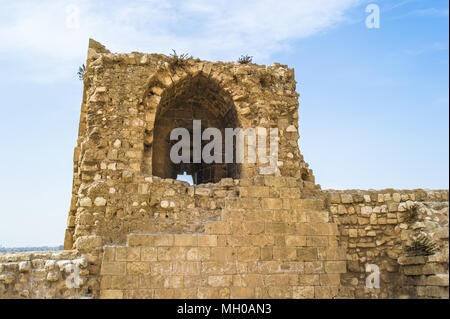 Rovine di vecchi Aleppo, Siria, uno dei più antichi abitata continuamente città in tutto il mondo Foto Stock