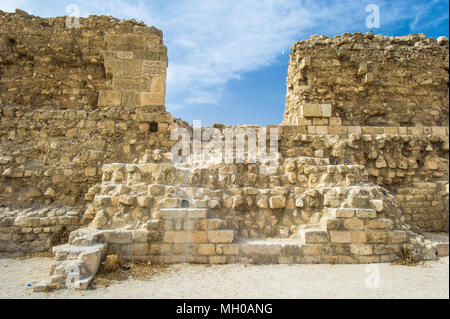 Rovine di vecchi Aleppo, Siria, uno dei più antichi abitata continuamente città in tutto il mondo Foto Stock