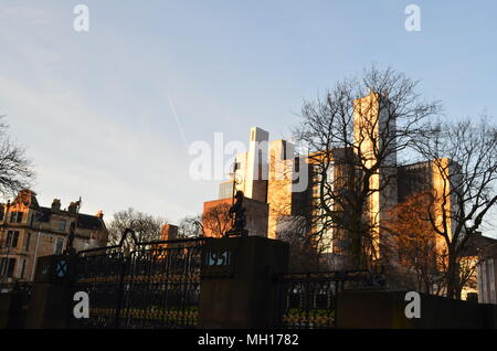 Inverno pieno di sole a Glasgow Foto Stock