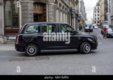 Nuovo TX electric Londra Taxi da Londra Veicolo elettrico Company (LEVC), Regno Unito Foto Stock