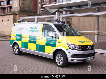 A nord-est di servizio ambulanza Incident Response Unit, Newcastle, North East England, Regno Unito Foto Stock