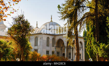 La biblioteca del Sultano Ahmed III, il palazzo di Topkapi, Istanbul, Turchia Foto Stock