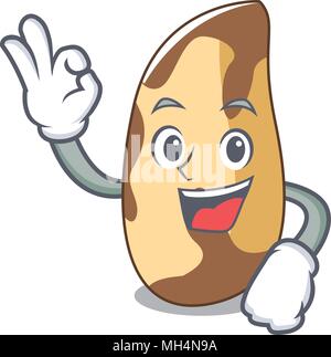 Okay brasile dado cartoon di caratteri Illustrazione Vettoriale