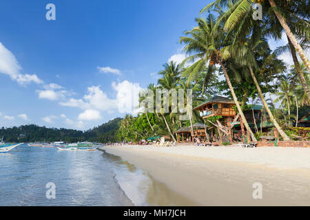 Porto Spiaggia Barton, isola di Palawan, Filippine Foto Stock