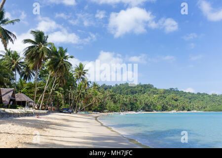 Porto Spiaggia Barton, isola di Palawan, Filippine Foto Stock