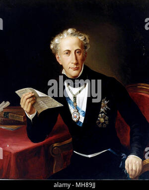 Francisco de Paula Martínez de la Rosa Berdejo y (1787 - 1862) spagnolo statista e il primo ministro di Spagna. Foto Stock