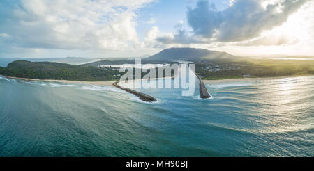 Paesaggio di antenna di North Haven costa. Nuovo Galles del Sud, Australia Foto Stock