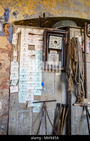 I giardinieri workshed a Calke Abbey, Derbyshire. Aprile 2018 Foto Stock