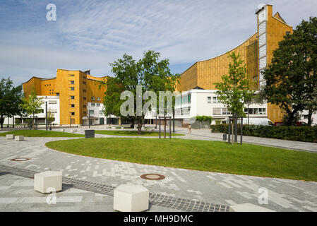 Berlino. Germania. Berlino Filarmonica (Philharmonie) progettata dall architetto Hans Scharoun 1960 - 1963. Foto Stock