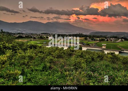 Shiromizu Yaehara è una zona suburbana di Ueda, Prefettura di Nara Foto Stock