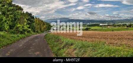 Shiromizu Yaehara è una zona suburbana di Ueda, Prefettura di Nara Foto Stock