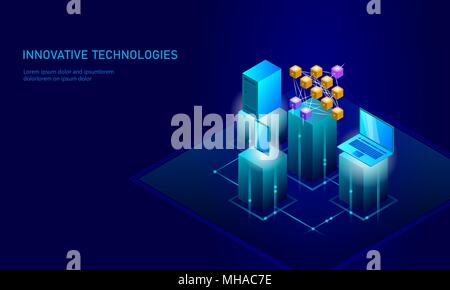Rete neurale di apprendimento profondo cellulare smartphone. Tecnologia cognitiva concetto. Logica di intelligenza artificiale del processore di memoria matematica. Neon viola colore oro incandescente illustrazione vettoriale Illustrazione Vettoriale