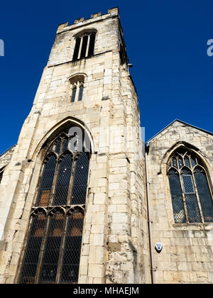 San Salvatore Chiesa casa di Jorvik Dig avventura archeologica su St Saviorgate York Yorkshire Inghilterra Foto Stock