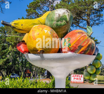 La grande coppa di frutta al Bilpin, nella terra della montagna Apple' sulla linea di campane nelle Blue Mountains, Nuovo Galles del Sud, Australia Foto Stock