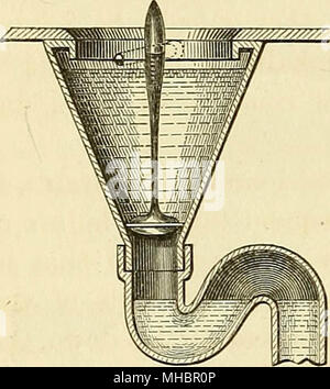 'Sanitary engineering : una guida per la costruzione di opere di fognatura e di drenaggio della casa, con tabelle per facilitare i calcoli dell'ingegnere" (1878) Foto Stock