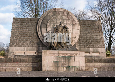 Monumento a André Maginot, campo di battaglia di Verdun, la prima guerra mondiale, Verdun, Grand Est, Francia Foto Stock