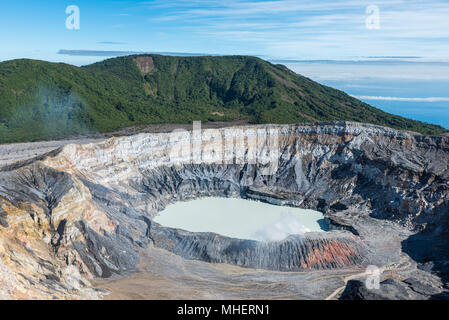 Vulcano Poas in Costa Rica Foto Stock