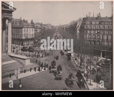 Boulevard de la Madeleine, Parigi Foto Stock