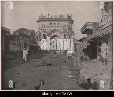 Cancello a Lucknow, India Foto Stock